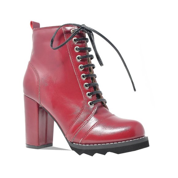 WOMEN'S CHUNKY HEELED BOOTIE - Picture 2 of 4